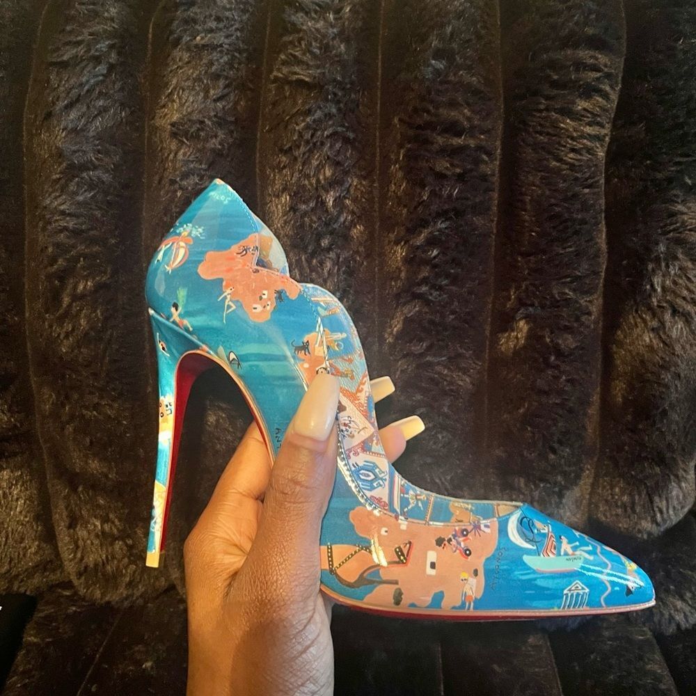 Christian Louboutin Printed Pumps - Picture 1 of 7